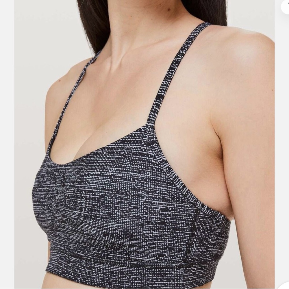 Lululemon Black and White Sports Bra Intimates